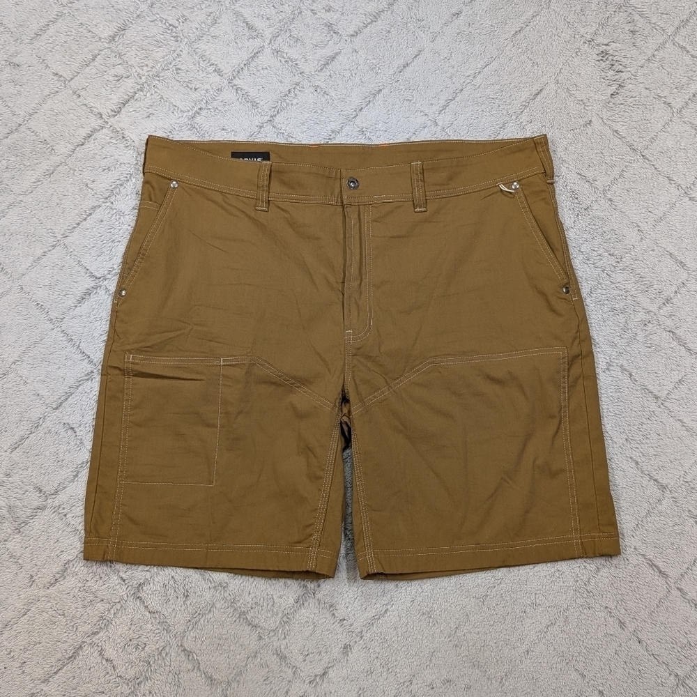 Orvis Shorts Mens 42 Khaki Brown Outdoor Work Water Repellent Field Fish
